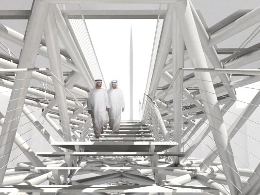 Dubai Creek Footbridge by IJP Architects and AKT II in Dubai, UAE