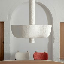 Pierre Augustin Rose designs Eole Suspension light to "retain traces of the sculptor"