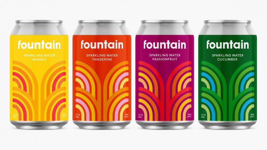 Fountain branding by Pentagram