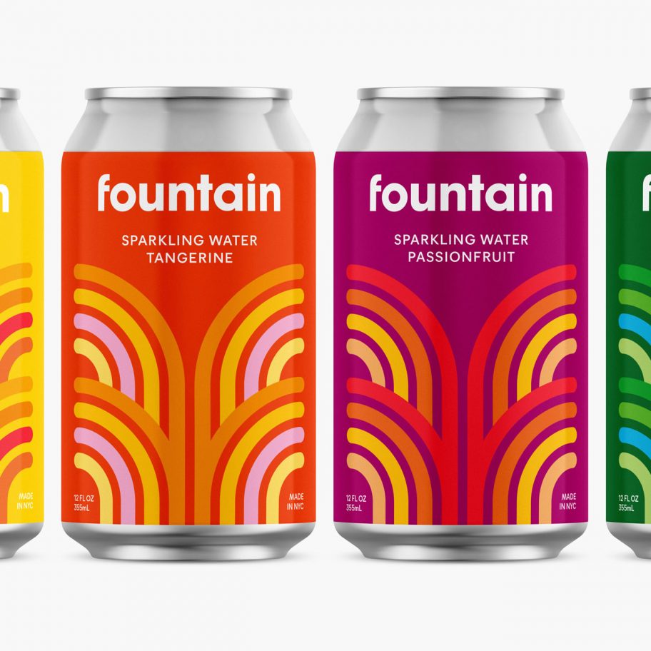 Fountain branding by Pentagram