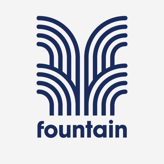 Fountain branding by Pentagram