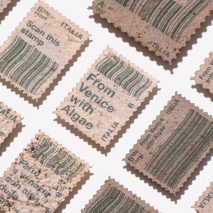 Pablo Dorigo Sempere turns Venice canal algae into postage stamps