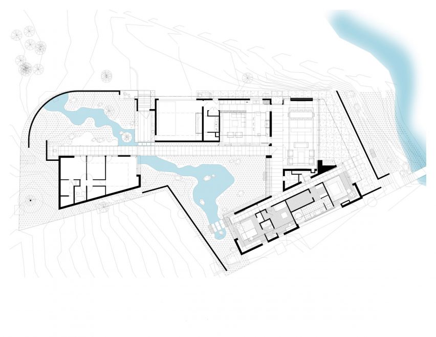 Hidden Cove Residence by Stuart Silk Architects Plan