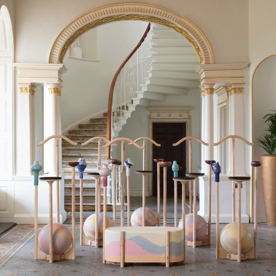 Jan Hendzel Studio's valet stands combine ceramic and recycled plastic