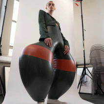 Harikrishnan's inflatable latex trousers