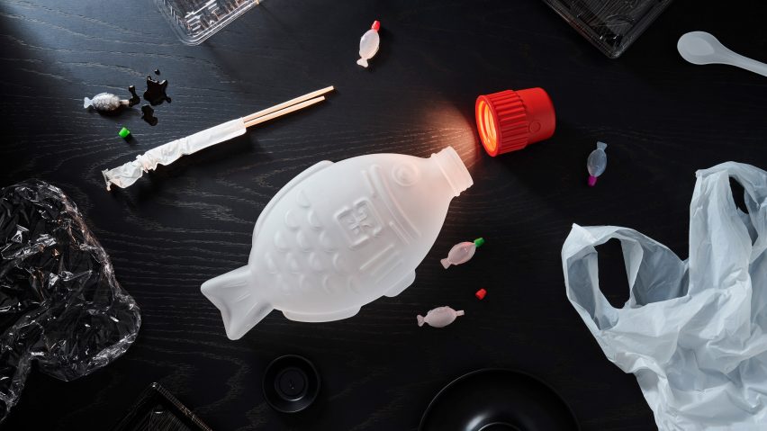 Heliograf makes lamps in the shape of sushi soy sauce bottles