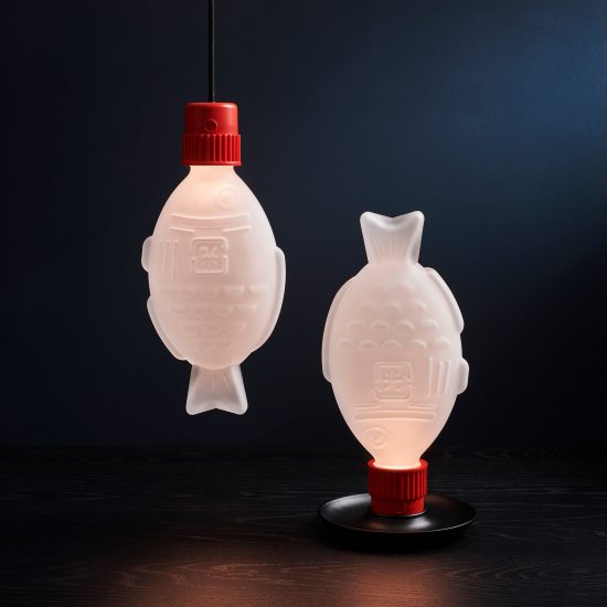 Heliograf makes lamps in the shape of sushi soy sauce bottles