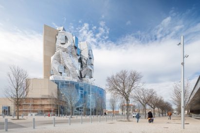 Frank Gehry's tower at Luma Arles in France photographed by Atelier Vincent Hecht