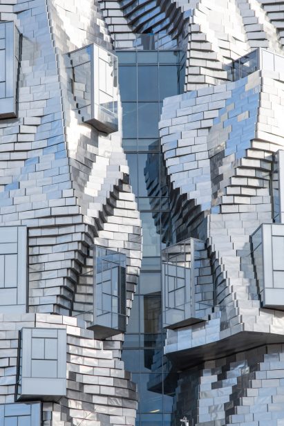 Frank Gehry's tower at Luma Arles in France photographed by Atelier Vincent Hecht
