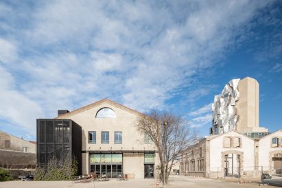Frank Gehry's tower at Luma Arles in France photographed by Atelier Vincent Hecht