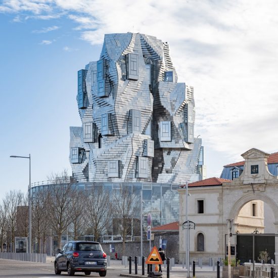 Frank Gehry's tower at Luma Arles in France photographed by Atelier Vincent Hecht