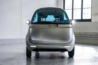 Micro unveils Microlino electric bubble car and three-wheeled e-scooter