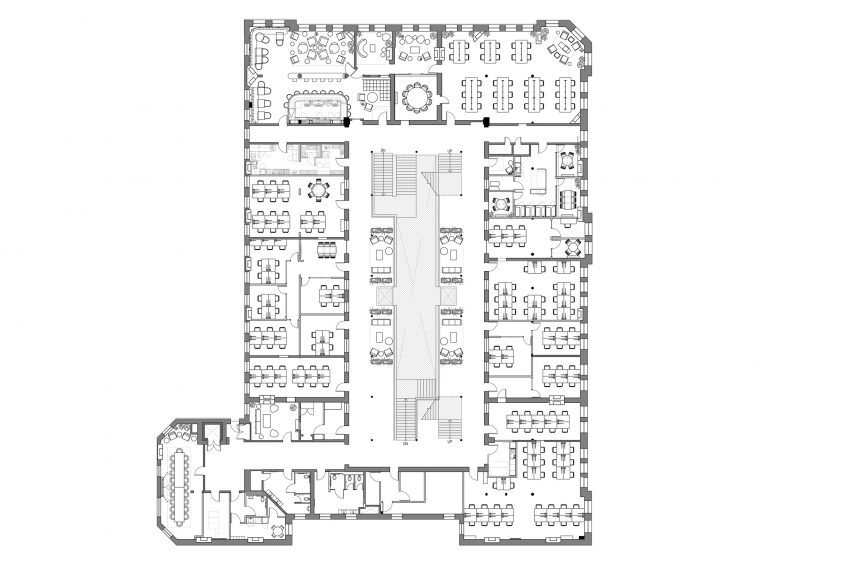 NeueHouse in Bradbury Building by DesignAgency Floor Plan