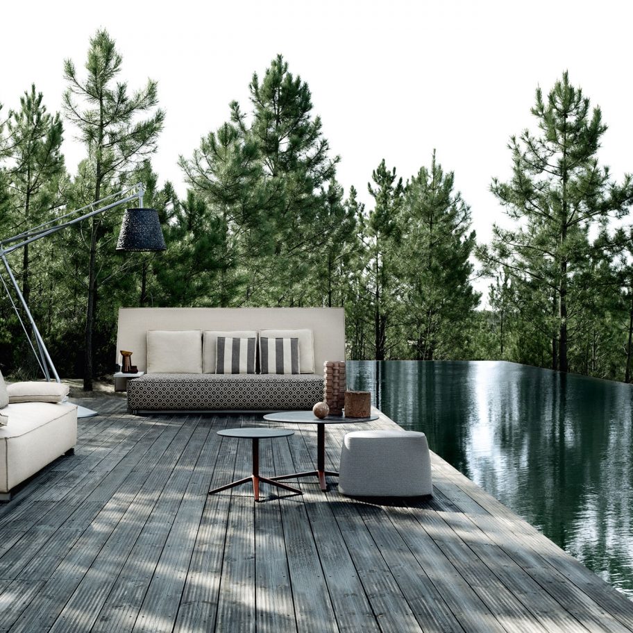 Philippe Starck creates outdoor furniture that folds in half to ward off rain