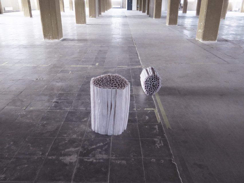 Pao Hui Kao makes Paper Pleats furniture collection from tracing paper