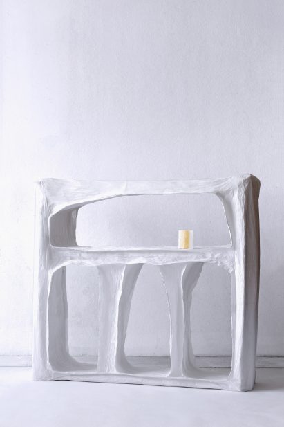 Pao Hui Kao makes Paper Pleats furniture collection from tracing paper