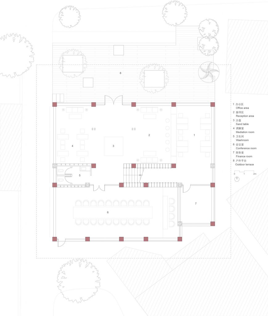 Party and Public Service Center of Yuanheguan Village by LUO studio in China