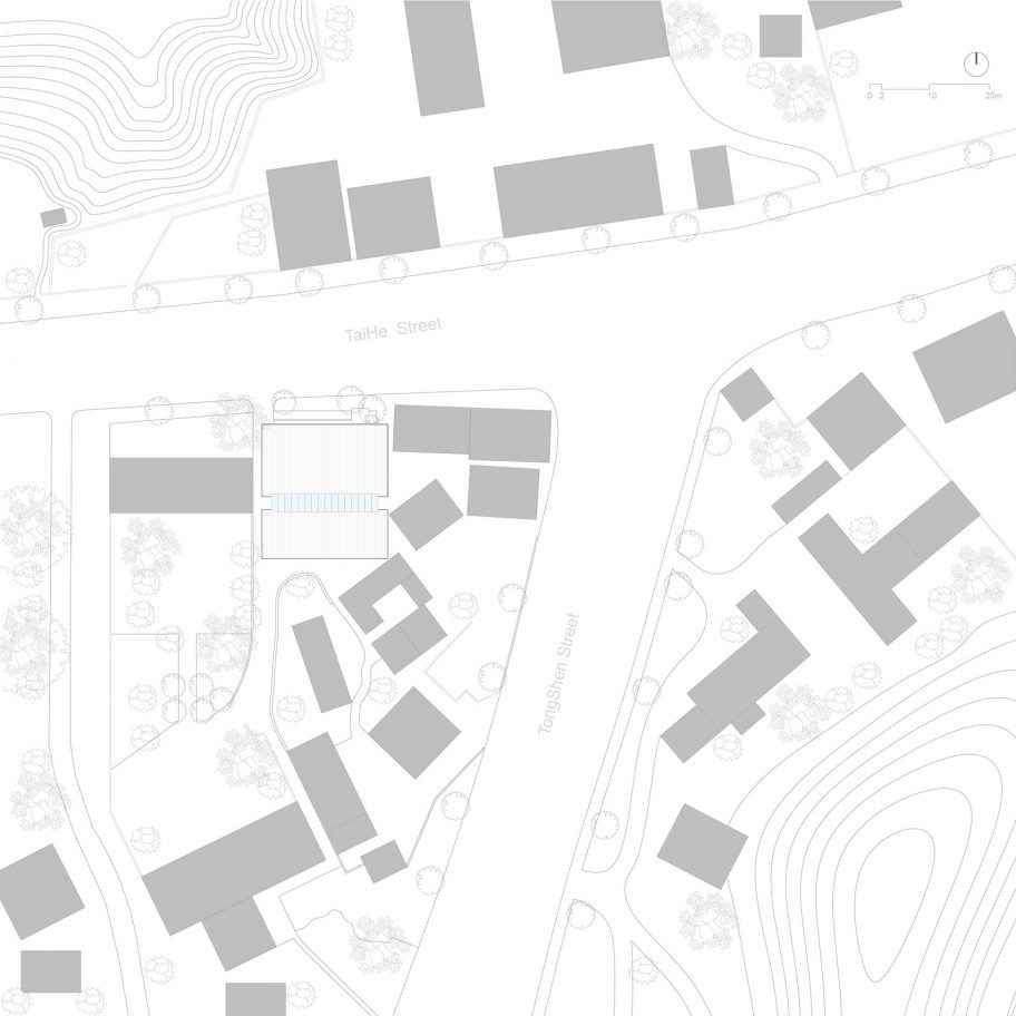 Party and Public Service Center of Yuanheguan Village by LUO studio in China