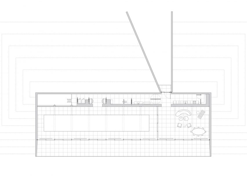 Pool House by Roger Ferris + Partners Plan