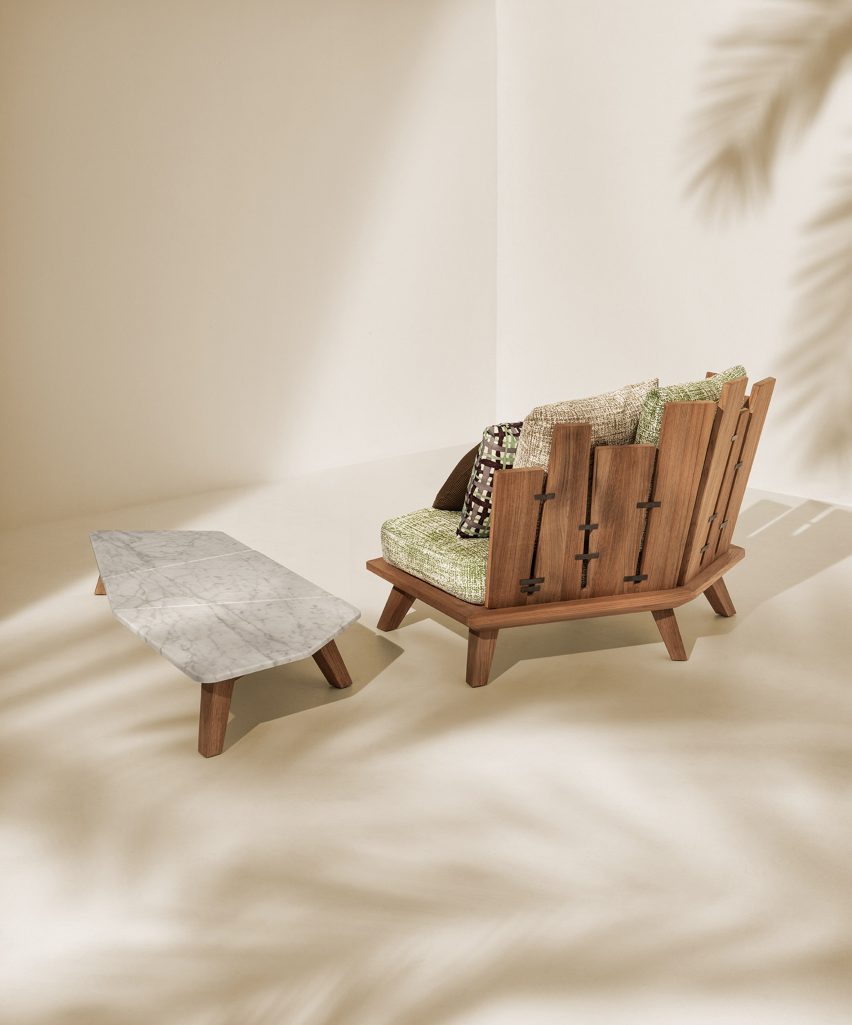 Rafael outdoor furniture by Paola Navone