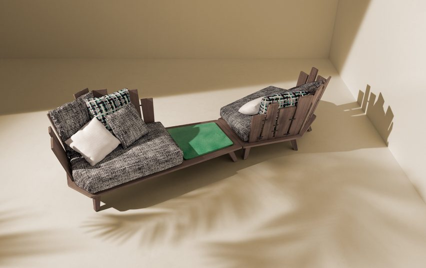 Rafael outdoor furniture by Paola Navone