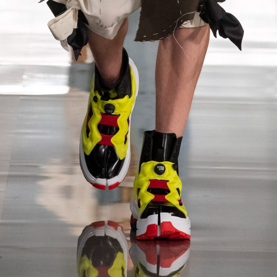 Maison Margiela and Reebok design split-toe sneakers for the digital age