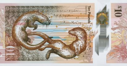 Royal Bank of Scotland's £20 note is designed to celebrate nature and culture