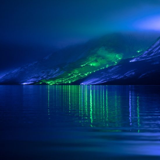 Kari Kola illuminates Irish mountainside with 1,000 lights