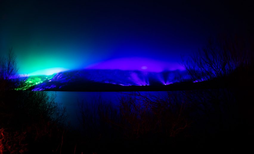 Kari Kola illuminates Irish mountainside with 1,000 lights