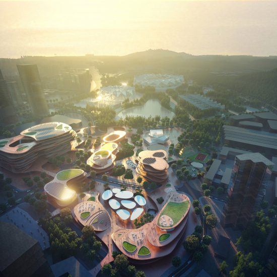 MVRDV designs “urban living room” with stacked plateaus for Shenzhen