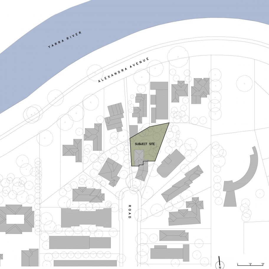 South Yarra House by AM Architecture site plan