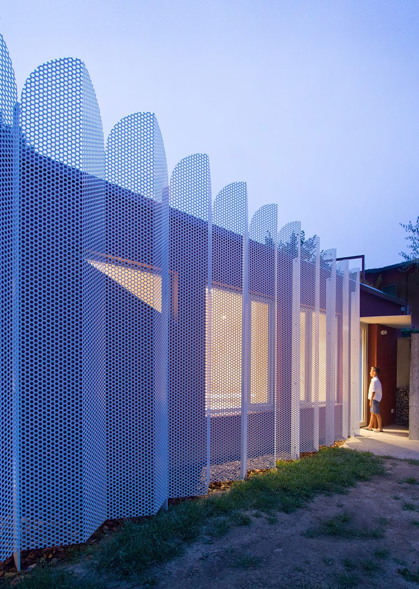 Urban Cabin by Francesca Perani perforated metal facade