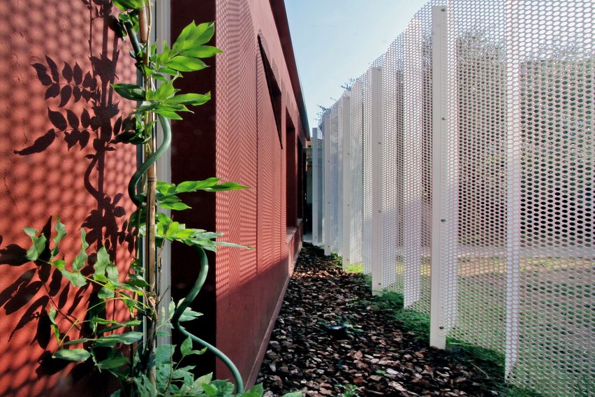 Urban Cabin by Francesca Perani perforated metal facade