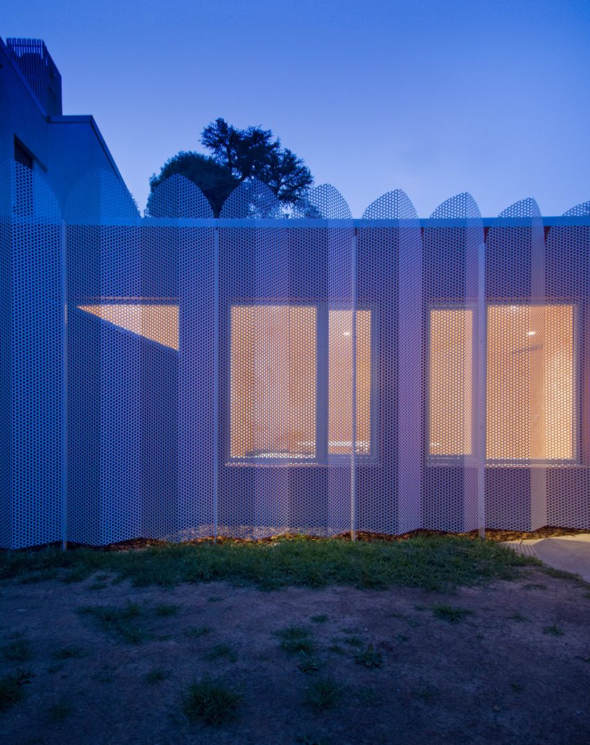 Urban Cabin by Francesca Perani perforated metal facade