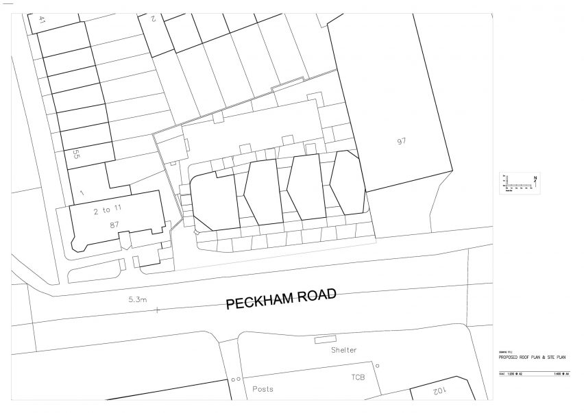 95 Peckham Road housing by Peter Barber Architects