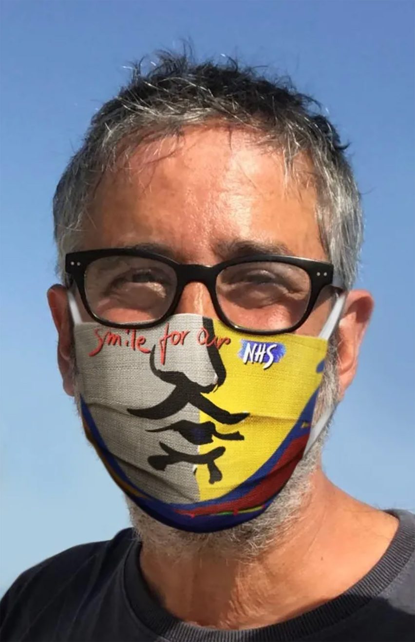 Ron Arad Smile for Our NHS masks