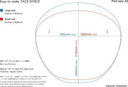 Tokujin Yoshioka shares three-step template for emergency face shields