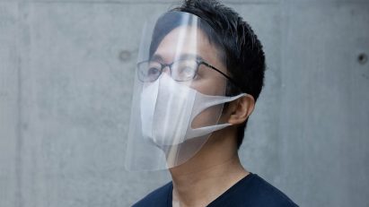 Tokujin Yoshioka shares three-step template for emergency face shields