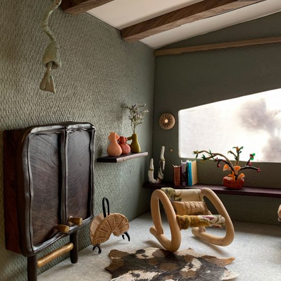 Ten miniature clay homes created in self-isolation