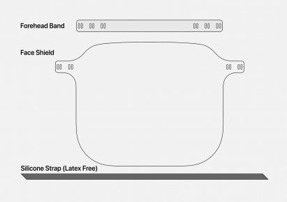 Apple face shields