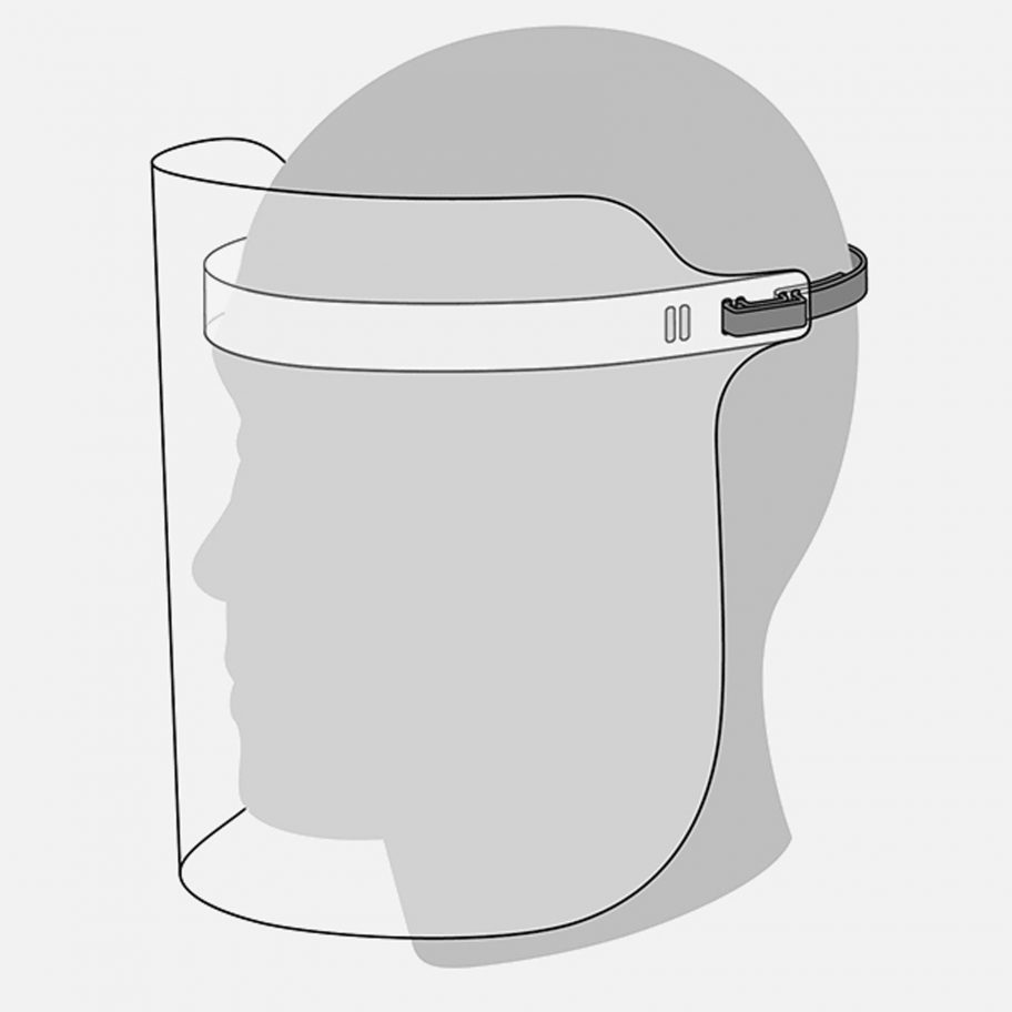 Apple face shields