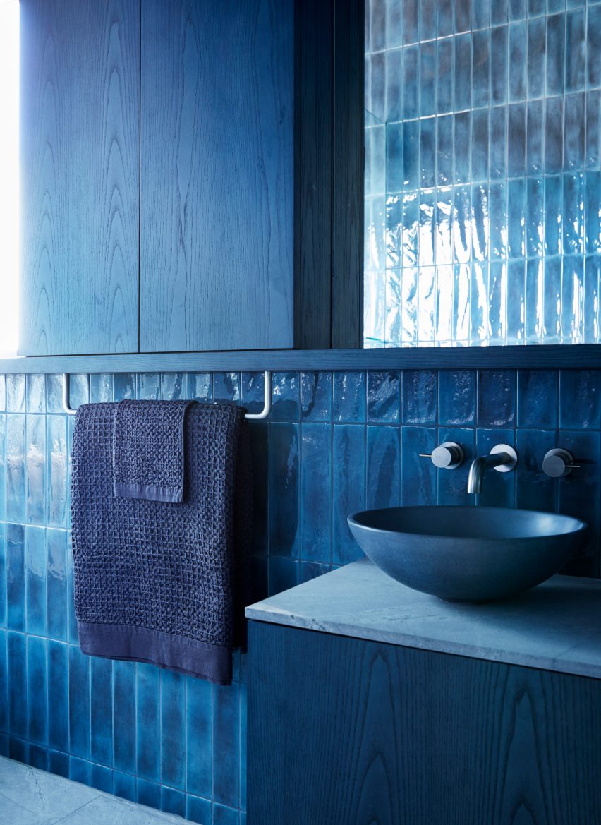Blue bathroom