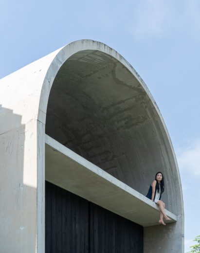 Bewboc House by Fabian Tan barrel-vaulted roof