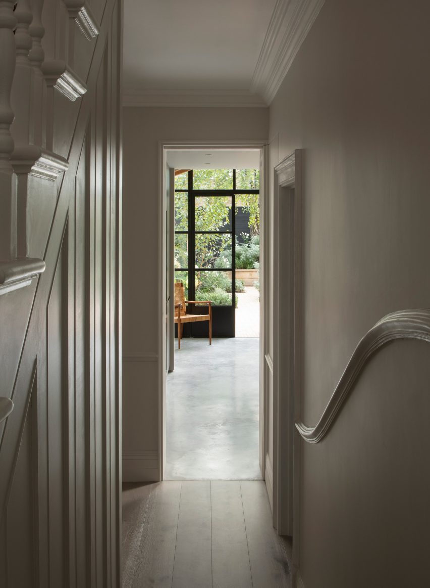 Burnt House by Will Gamble Architects and Smith & Butler hallway