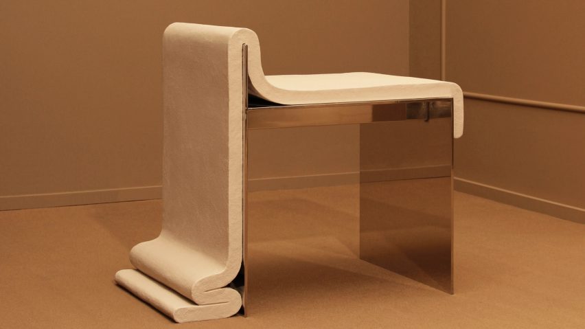 Concrete Melt Chair by Bower Studios