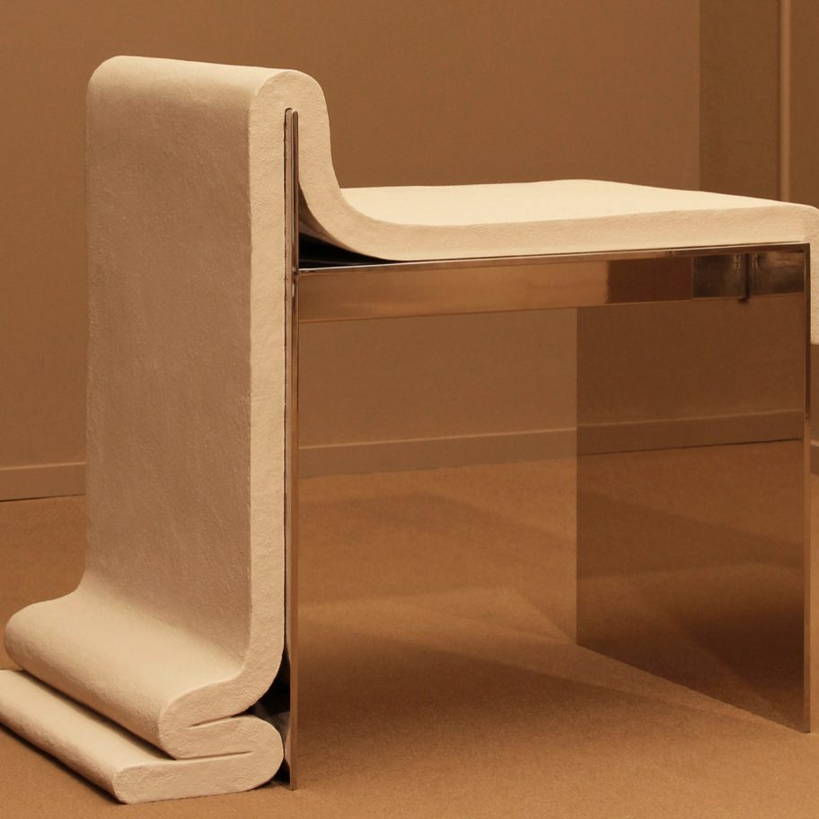 Concrete Melt Chair by Bower Studios