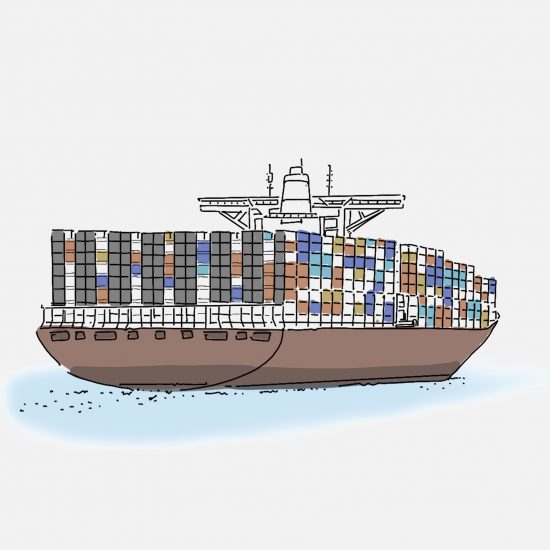 Container ship mobile coronavirus hospitals by Weston Williamson + Partners