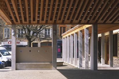 Lamure-Sur-Azergues covered market by Elisabeth Polzella