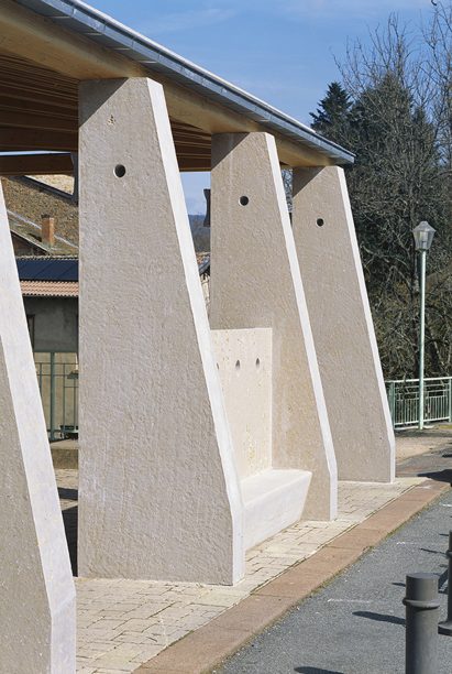 Lamure-Sur-Azergues covered market by Elisabeth Polzella