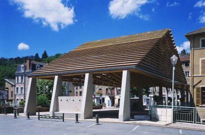 Lamure-Sur-Azergues covered market by Elisabeth Polzella